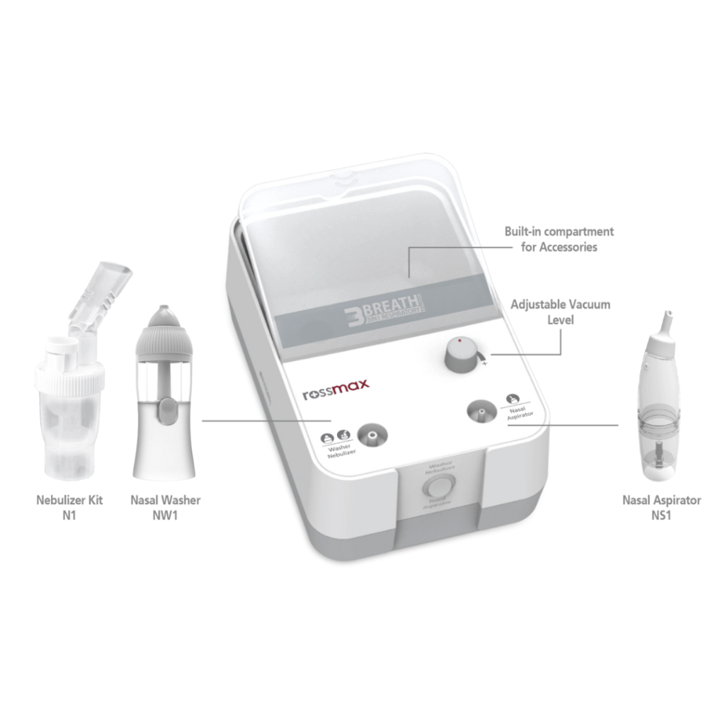 Rossmax 3BREATH 3in1 Respiratory Solution NK1000 - Rafi Sultan Enterprises