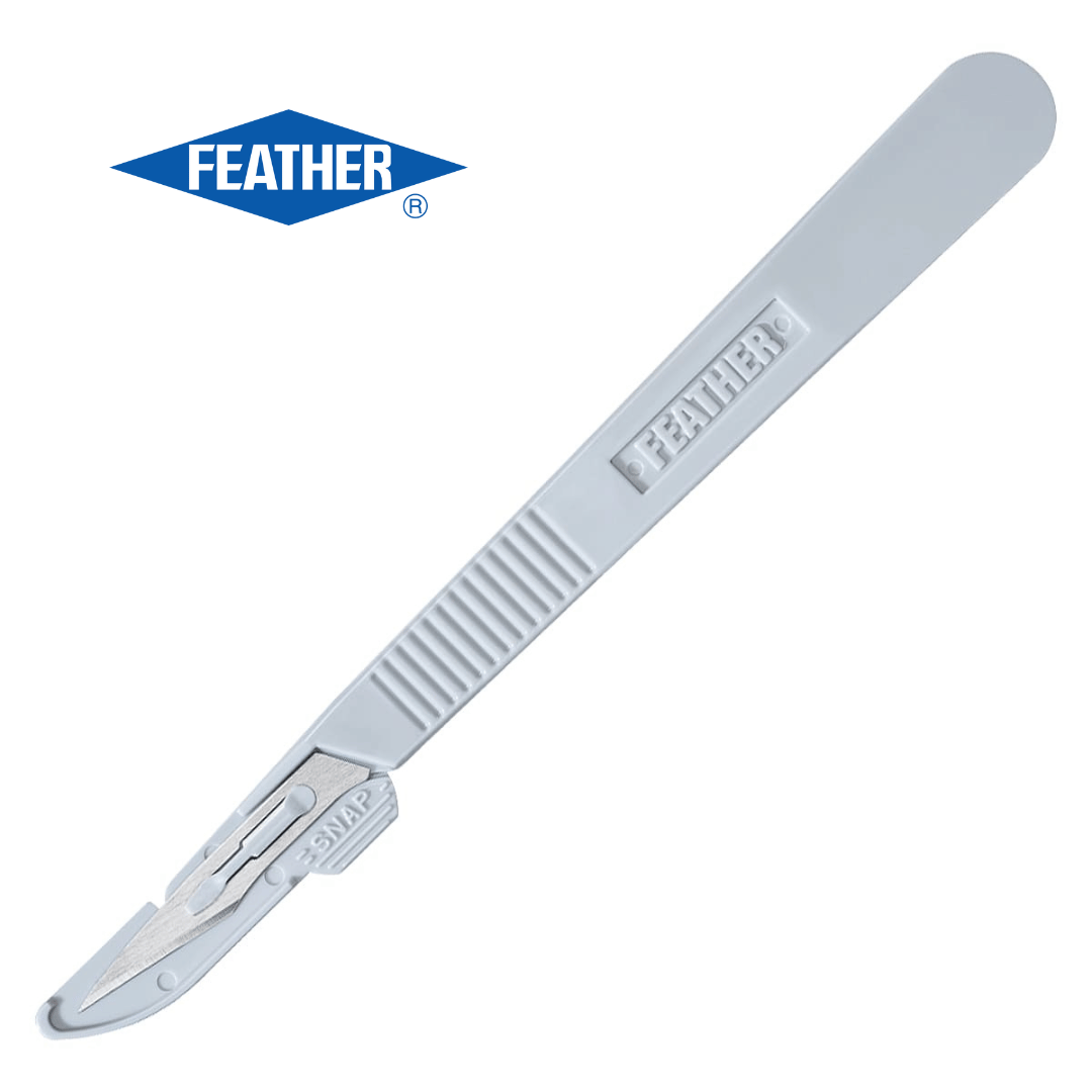 10 Pack Disposable Scalpels #22 Blade – Sterile, Single Use For Dissecting, Surgical, Dermaplaning